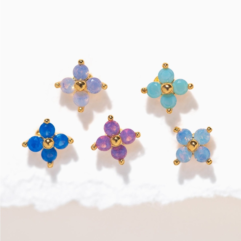 Girls Crew Beautiful Blossom Stud Set - Picture 2 of 6